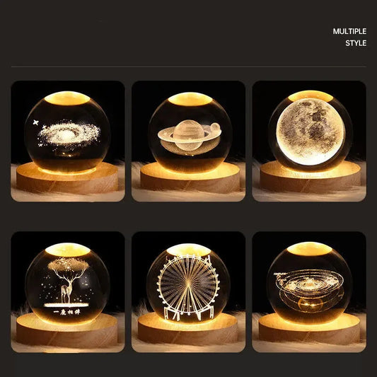 Planet Led Crystal Ball