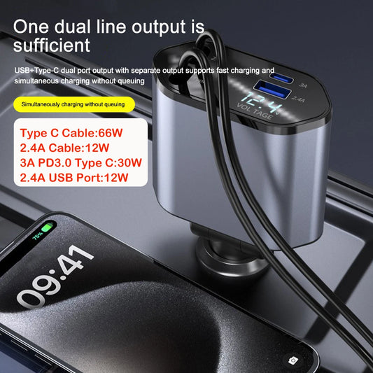 4 In 1 Car Phone Charger